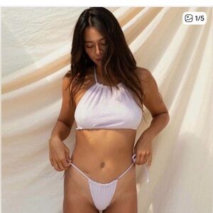 Stone Fox Swim Women's Light Purple Bandeau Set